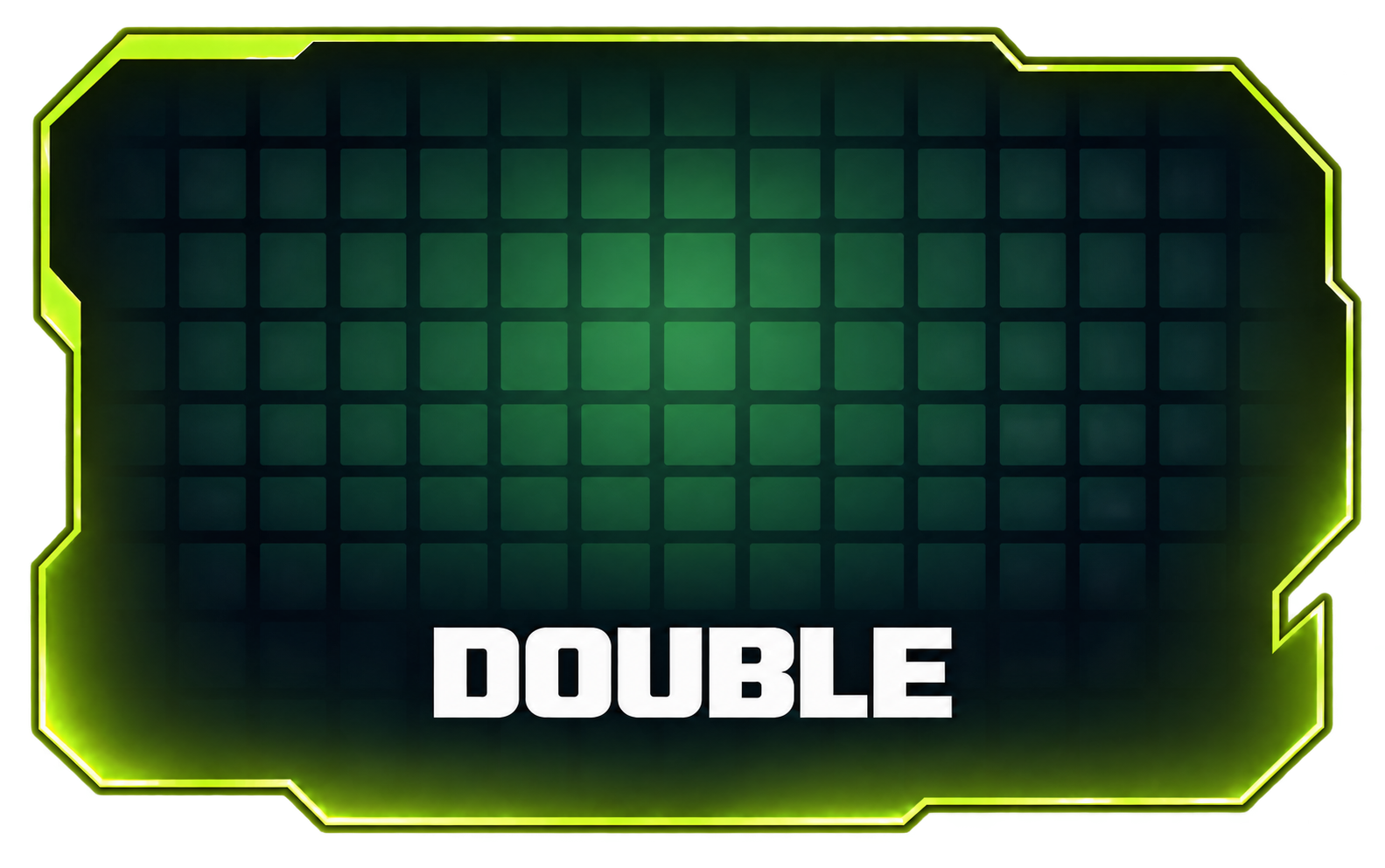 Double — three coloured result tiles