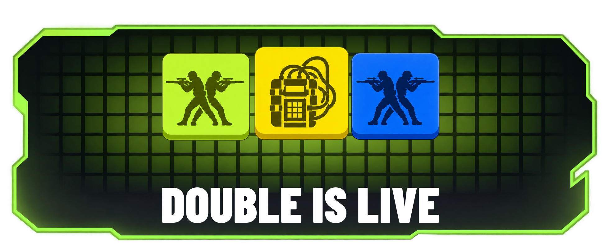 Double is live with two multiplier tiles and the bomb tile